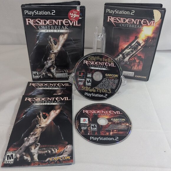 Resident Evil: Outbreak & File #2 Bundle (Sony PlayStation 2 PS2) Tested - Picture 1 of 14